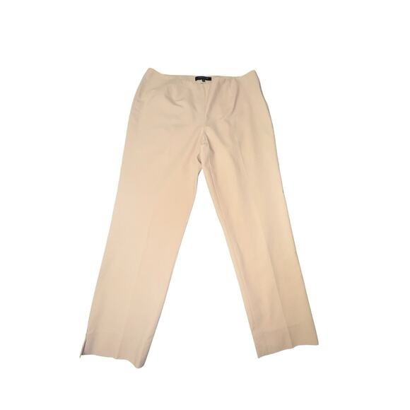 Lafayette 148 New York Peach Cropped Bleeker Slacks - Size 6 - Picture 1 of 6